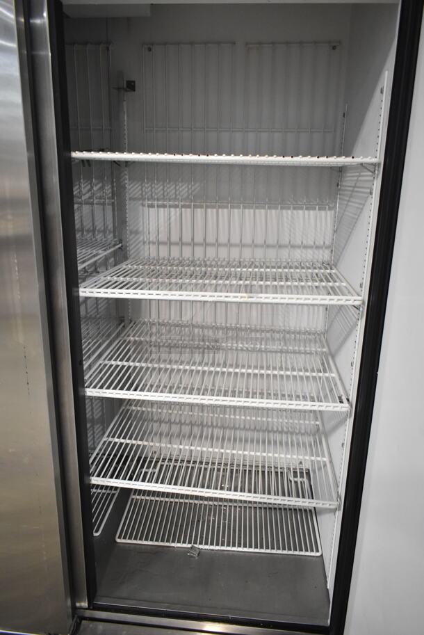 True T-72F Stainless Steel Commercial 3 Door Reach In Freezer w/ Poly Coated Racks on Commercial Casters. 115/208-230 Volts, 1 Phase.   - Image 6 of 10