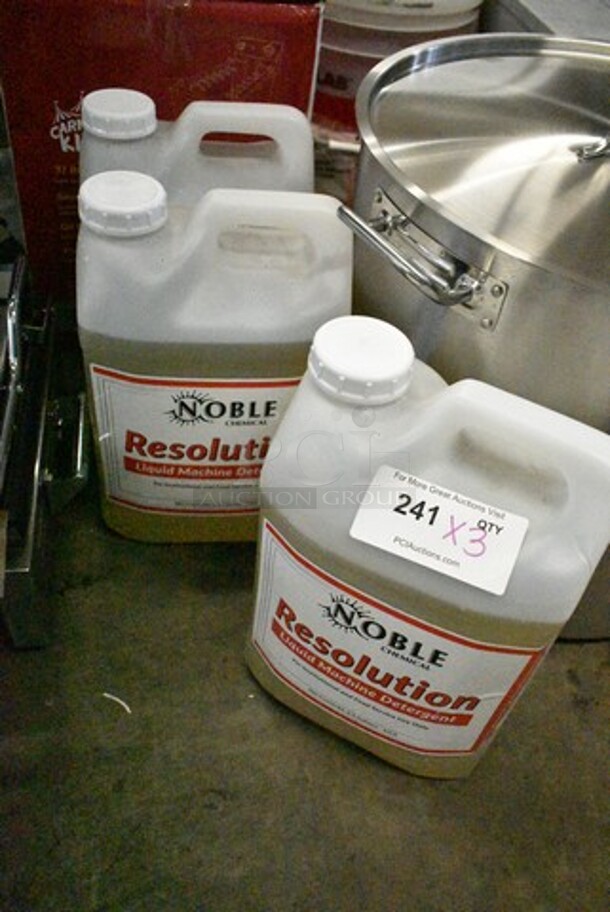 3 BRAND NEW SCRATCH AND DENT! Noble 147RESOLUTN Resolution Liquid Machine Detergent Jugs. 3 Times Your Bid! - Image 2 of 6