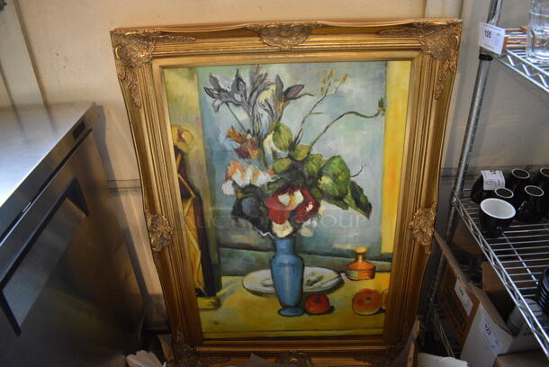 5 Various Framed Pictures; Dancer, Party, Beach, Woman at Wall and Vase. Includes 31x2x43. 5 Times Your Bid! - Image 6 of 6