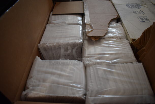 ALL ONE MONEY! Lot of Various Items on Tabletop Including Plastic Lids and Napkins - Image 3 of 12