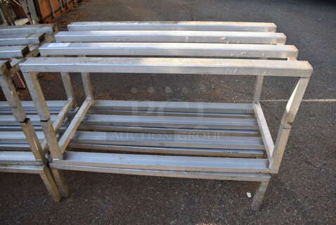 3 Metal Dunnage Racks. 48x24.5x12. 3 Times Your Bid!