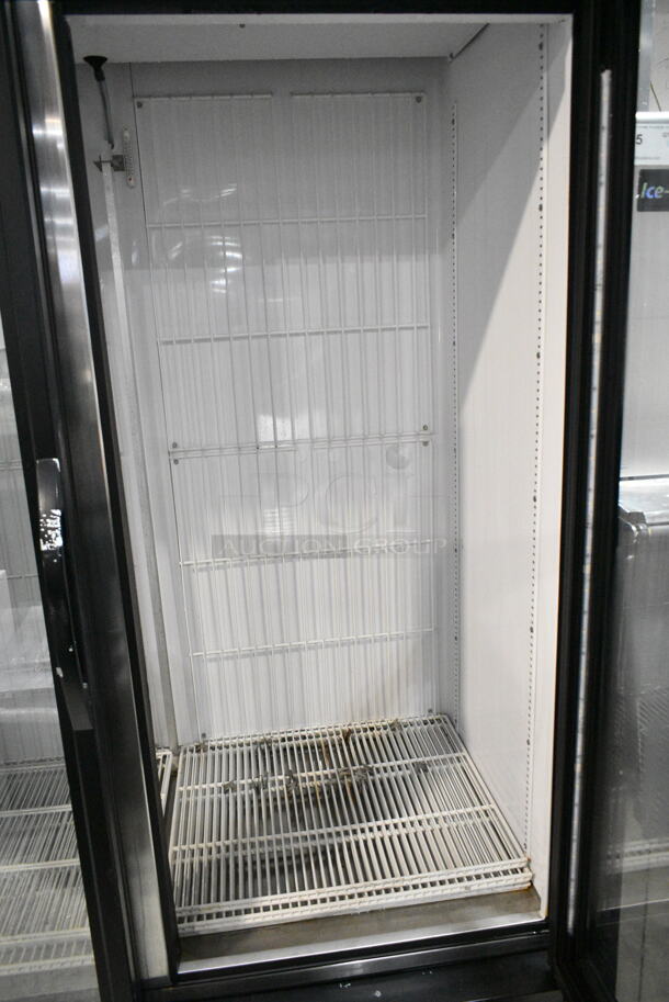 2017 True GDM-49F-HC Metal Commercial 2 Door Reach In Freezer Merchandiser w/ Poly Coated Racks on Commercial Casters. 115/208-230 Volts, 1 Phase.  - Image 4 of 6