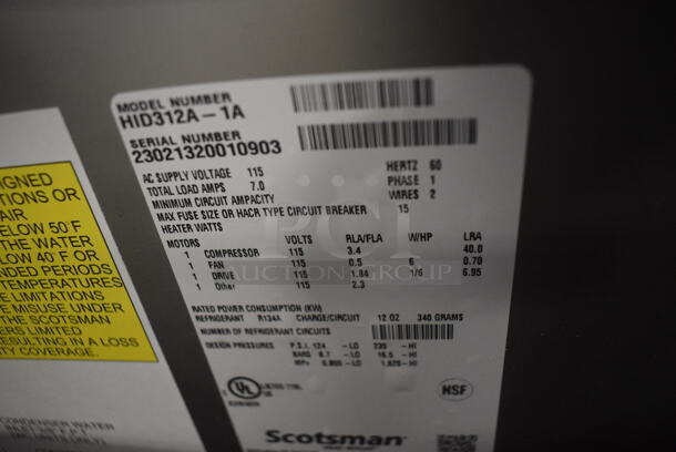 BRAND NEW SCRATCH AND DENT! 2023 Scotsman HID312A-1 Meridian Countertop Air Cooled Ice Machine and Water Dispenser - 12 lb. Bin Storage. 115 Volt  - Image 7 of 10