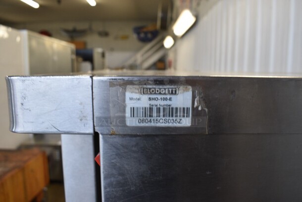 Blodgett Model SHO-100-E Stainless Steel Commercial Electric Powered Full Size Convection Oven w/ View Through Doors, Metal Oven Racks and Thermostatic Controls on Metal Legs. 208 Volts, 3 Phase. 38.5x40.5x57. - Image 8 of 9