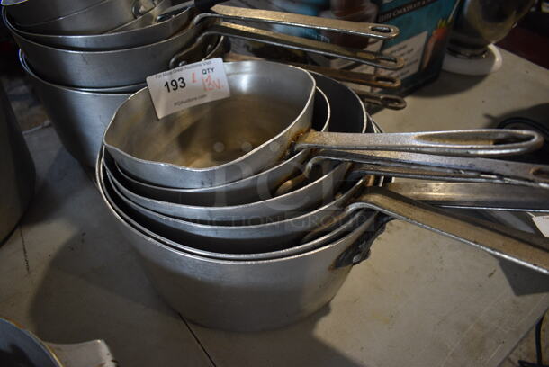 ALL ONE MONEY! Lot of 13 Various Sauce Pans. Includes 16x9x4.5 - Image 2 of 5