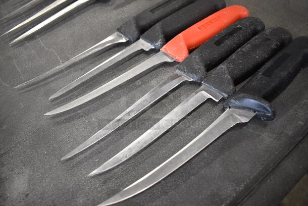 6 Sharpened Stainless Steel Fillet Knives. Includes 11". 6 Times Your Bid! - Image 2 of 4
