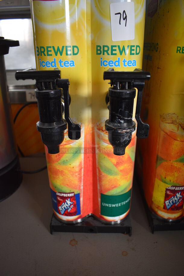Metal Countertop Drink Holder Dispenser w/ 2 Spigots. 9x18x24 - Image 4 of 4