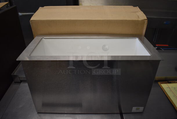 BRAND NEW IN BOX! Server 83620 Stainless Steel Commercial Countertop Serving Bar 4 Jar Drop In. 21x10x12