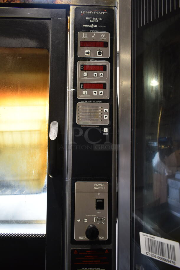 2 Henny Penny SCR-8 Stainless Steel Commercial Electric Powered Rotisserie Ovens. 250 Volts, 3 Phase. 2 Times Your Bid! - Image 8 of 8