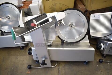 2019 Bizerba GSP H Stainless Steel Commercial Countertop Meat Slicer. 120 Volts, 1 Phase. Tested and Working!