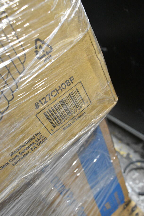 27 BRAND NEW Boxes Including 500CC12 Choice Clear PET Customizable Plastic Cold Cup - 12 oz. - 1000/Case, 5008W Choice 8 oz. Tall White Poly Paper Hot Cup - 1000/Case, 4 Box 130BKFKSNSPX500 Choice Black Extra Heavy Weight Wrapped Plastic Cutlery Pack with Napkin and Salt and Pepper Packets - 500/Case, 500TO993 Choice 9" x 9" x 3" Microwavable 1-Compartment Black / Clear Plastic Hinged Container - 100/Case, 127CH08F Choice 8 oz. Clear RPET Tall Hinged Deli Container - 200/Case, Solo 626NSL Prima PET Plastic Cold Cup Strawless Lid - 1000/Case. 27 Times Your Bid!  - Image 8 of 12