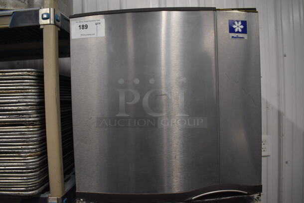 Manitowoc SY0324A Stainless Steel Commercial Ice Machine Head on Manitowoc B420 Commercial Ice Bin. 115 Volts, 1 Phase. 22x33x73.5 - Image 7 of 7