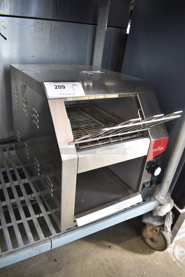 2024 Crosson CCT-500 Stainless Steel Commercial Countertop Electric Powered Conveyor Toaster Oven. 120 Volts, 1 Phase. Tested and Working! - Image 3 of 6
