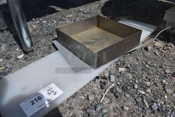 ALL ONE MONEY! Lot of Various Items Including Metal Bin and Cutting Board. - Image 2 of 3