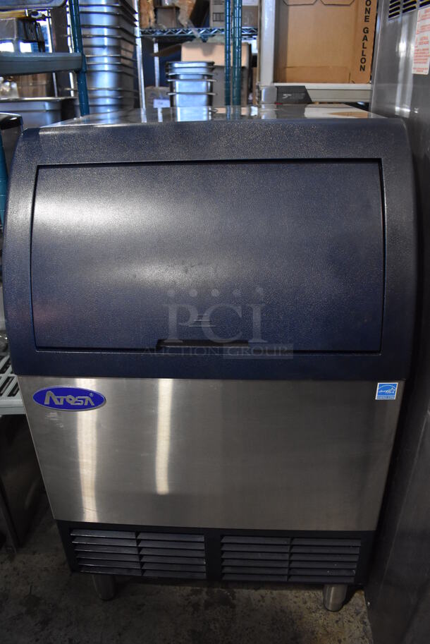 Atosa YR140-AP-161 Stainless Steel Commercial Self Contained Ice Machine. 115 Volts, 1 Phase. 24x31x39