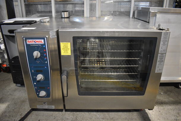 2017 Rational Model CMP62 Stainless Steel Commercial Electric Powered Combitherm Convection Oven w/ View Through Door. 208 Volts, 3 Phase. 42x38x44
