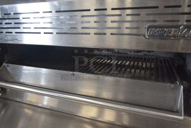 Imperial ISB-36 Stainless Steel Commercial Natural Gas Powered Cheese Melter. 40,000 BTU.  - Image 5 of 9