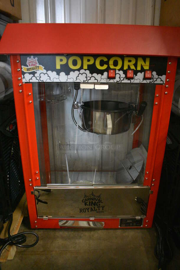 BRAND NEW IN BOX! Carnival King Model 382PM30R Metal Commercial Countertop Popcorn Machine. 110 Volts, 1 Phase. 22x16.5x30 - Image 4 of 10