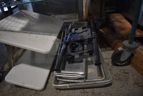 ALL ONE MONEY! Lot of Various Items Including Metal Trays  - Image 2 of 3