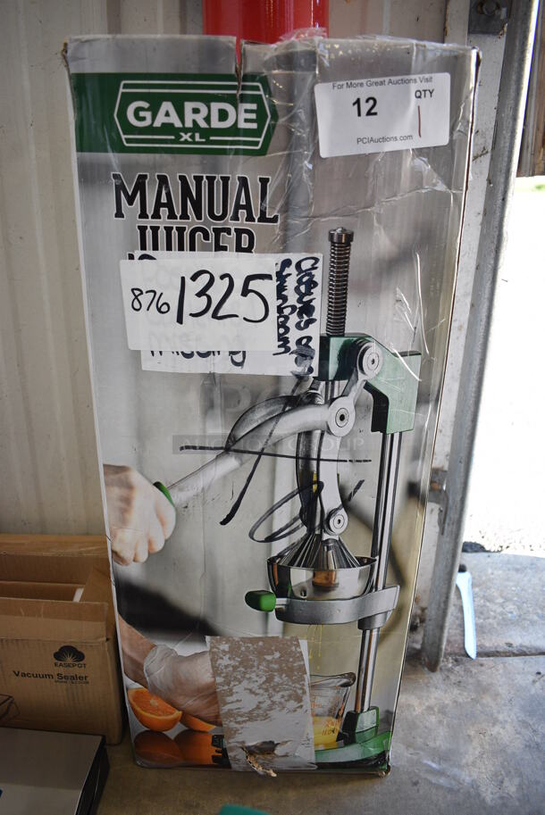 BRAND NEW SCRATCH AND DENT! Garde XL MCJ2 Manual Commercial Citrus Juicer with Safety Spring. 7x11x20 - Image 5 of 5
