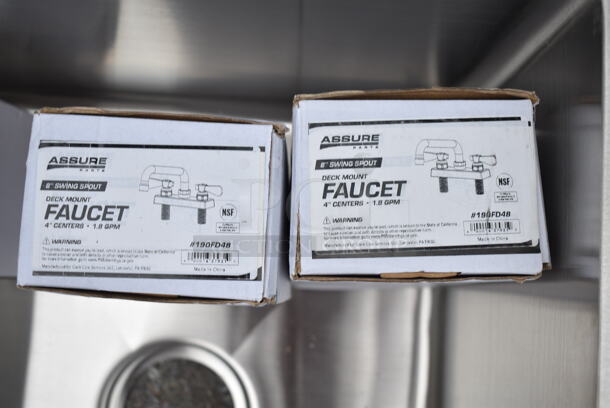 BRAND NEW SCRATCH AND DENT! Stainless Steel 3 Bay Sink. Bays 16x20x12 - Image 4 of 7