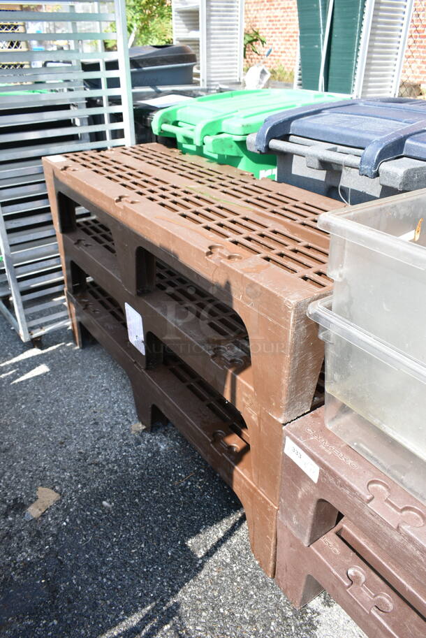 3 Cambro Brown Poly Dunnage Racks. 3 Timer Your Bid! - Image 2 of 3