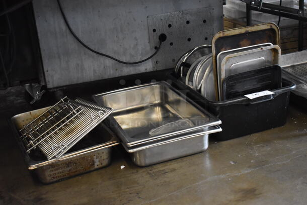 ALL ONE MONEY! Lot of Various Items Including Metal Baking Pans and Drop In Bins - Image 4 of 9
