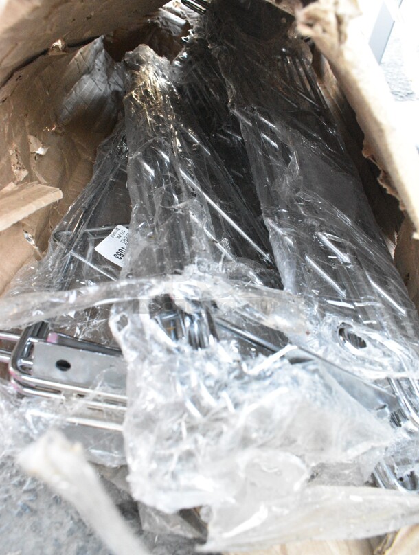 BRAND NEW SCRATCH AND DENT! Lot of Chrome Finish Brackets - Image 3 of 4