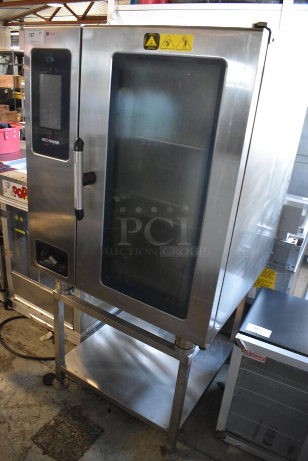 Alto Shaam Stainless Steel Commercial Electric Powered Combitherm Convection Oven on Stainless Steel Equipment Stand. Appears To Be Model CTP10-10E. 35.5x38x71 - Image 3 of 6