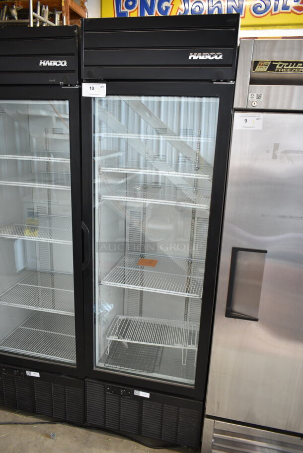 2019 Habco SE18 Metal Commercial Single Door Reach In Cooler Merchandiser w/ Poly Coated Racks. 115 Volts, 1 Phase. Tested and Working! - Image 1 of 3
