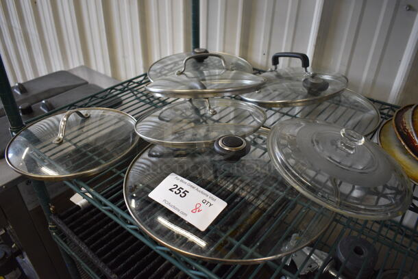 8 Various Round Glass Lids. Includes 10x10x2. 8 Times Your Bid! - Image 3 of 3