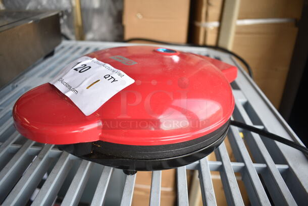 Dash DMG8100RD Metal Countertop Express Griddle. 120 Volts, 1 Phase. Tested and Working! - Image 3 of 4