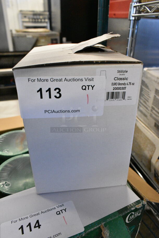 BRAND NEW SCRATCH AND DENT! Box of 6 Stolzle 2000030T Assorted Specialty 6.5 oz. Euro Brandy Glass - Image 2 of 3