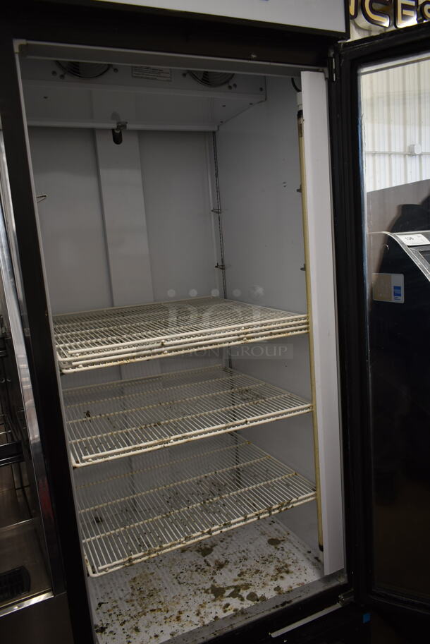 Beverage Air MMF27-1-B Metal Commercial Single Door Reach In Freezer Merchandiser w/ Poly Coated Racks. 115 volts, 1 Phase. Tested and Working! - Image 5 of 7