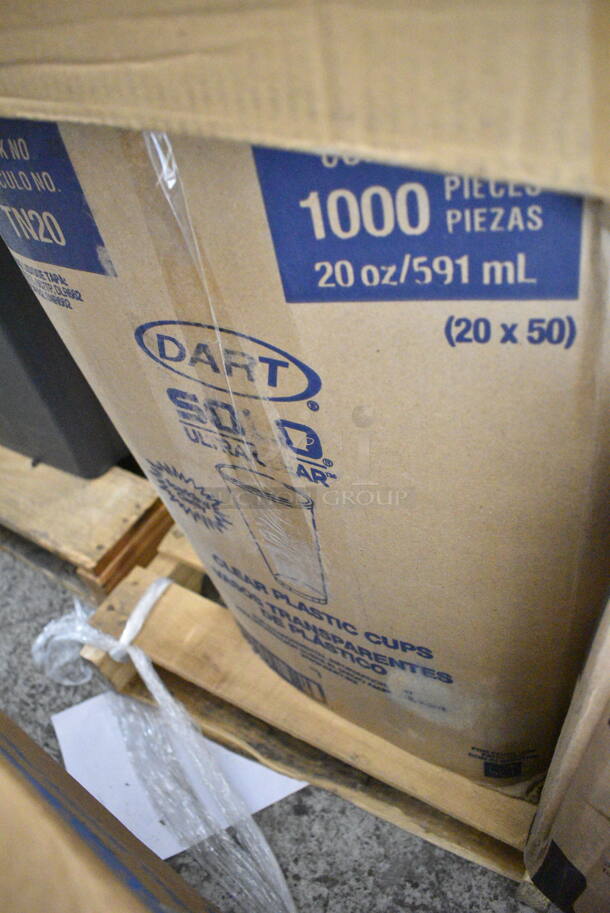 PALLET LOT of 36 BRAND NEW Boxes Including TN20 Solo Ultra Clear™ TN20 20 oz. Clear Straight Wall PET Plastic Cold Cup - 1000/Case, 760IC06B Choice 6 oz. Blue Paper Frozen Yogurt / Food Cup - 1000/Case, 130IC20BL500 Choice 20 lb. Blue Heavy Duty Plastic Ice Bag - 500/Case, 433MSLCPIE Choice 5" Clear Hinged Slice Container with Medium Dome Lid - 300/Case, 0 OneUp by Choice Kraft 2-Ply Wide Interfold 6 1/2" x 8 1/2" Dispenser Napkin - 6000/Case, Vigor 473SSAUCP6 6 Qt. Stainless Steel Sauce Pan with Aluminum-Clad Bottom and Cover, Libbey 1102 Symbio 14 oz. Customizable Coupe Glass - 12/Case, 471SAUC3QT Choice 2.75 Qt. Tapered Aluminum Sauce Pan, 129MCR32B Choice 32 oz. Black Round Microwavable Heavy Weight Container with Lid 7 1/4" - 150/Case, 128HD16COMBO ChoiceHD 16 oz. Microwavable Translucent Plastic Deli Container and Lid Combo Pack - 240/Case, SBTG3 Dart TamperGuard 3-Compartment Tamper-Resistant, Tamper-Evident Container - 300/Case, Response 12620 2-Ply Jumbo 1750' Toilet Paper Roll with 12" Diameter - 6/Case, 3 Box Lavex Li'l Herc 55-60 Gallon 1.2 Mil 38" x 58" Low Density Medium-Duty Black Trash Bag / Can Liner - 100/Case, 612FFL1230 Choice Foil Steam Table Pan Lid - Full Size - 50/Case. 36 Times Your Bid! - Image 2 of 12