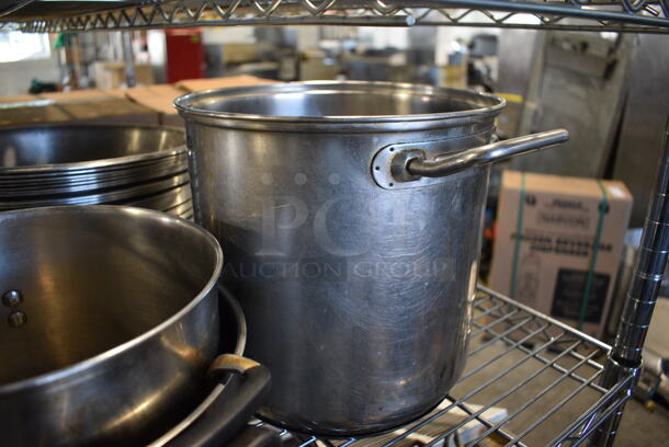 3 Metal Various Stock Pots. Includes 12x9x6. 3 Times Your Bid! - Image 3 of 4