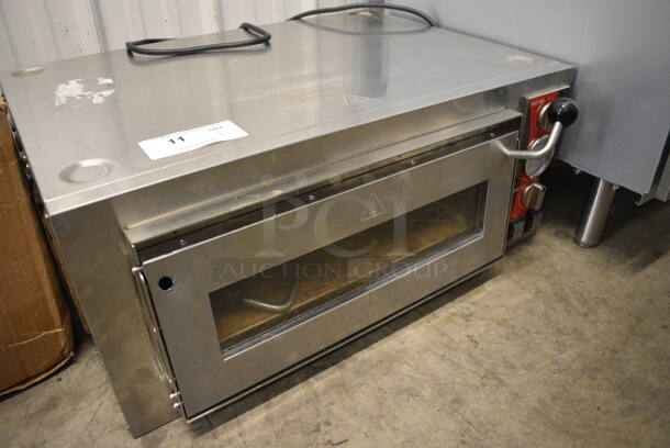 Avantco Model 177DPO18S Stainless Steel Commercial Countertop Single Deck Pizza Oven w/ Stone. 120 Volts, 1 Phase. 28x22x12. Tested and Working! - Image 6 of 8