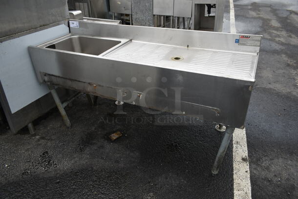 Eagle Stainless Steel Commercial Ice Bin w/ Right Side Drain Board. - Image 1 of 5