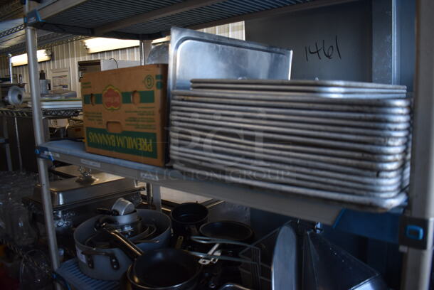 ALL ONE MONEY! Tier Lot of Various Items Including Right Touch 83981 Light and 14 Metal Full Size Baking Pans - Image 2 of 7