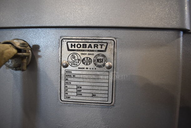 REFURBISHED! Hobart P 660 Metal Commercial Floor Style 60 Quart Planetary Dough Mixer w/ Stainless Steel Mixing Bowl and Dough Hook Attachment. 240 Volts, 1 Phase. Unit Has Been Professionally Refurbished! 28x40x56 - Image 6 of 10