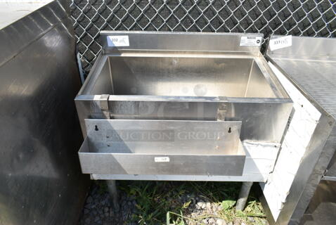 Krowne 18-30-7 Stainless Steel Ice Bin w/ Cold Plate and Speedwell.