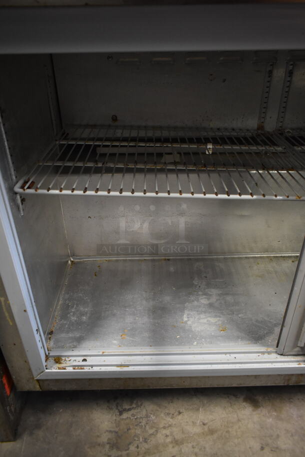 Continental Stainless Steel Commercial 2 Door Cooler Merchandiser on Commercial Casters. 115 Volts, 1 Phase. Tested and Working! - Image 5 of 7