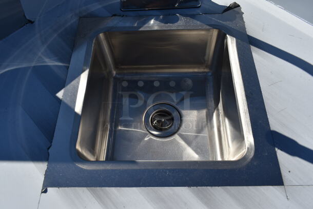 BRAND NEW SCRATCH AND DENT! Regency  600TSSC2424C Stainless Steel Commercial Single Bay Sink. - Image 4 of 7