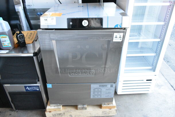 BRAND NEW SCRATCH AND DENT! 2024 Hobart LXNH Stainless Steel Commercial Undercounter Dishwasher. 115 Volts, 1 Phase.  - Image 1 of 5