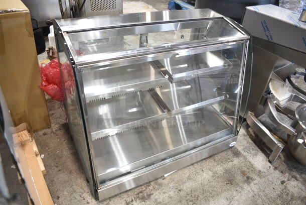 BRAND NEW! Vendo HFD000006 Stainless Steel Commercial Countertop Heated Display Case Merchandiser. 115 Volts, 1 Phase. Tested and Working! - Image 3 of 9