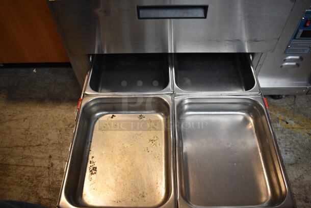 Stainless Steel Commercial Prep Station w/ 2 Drawers on Commercial Casters. 38x36x51. Tested and Working! - Image 6 of 9
