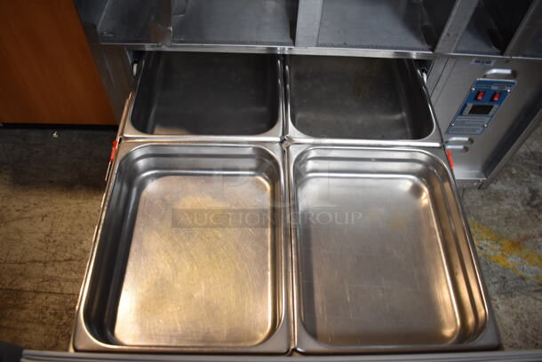 Stainless Steel Commercial Prep Station w/ 2 Drawers on Commercial Casters. 38x36x51. Tested and Working! - Image 7 of 9