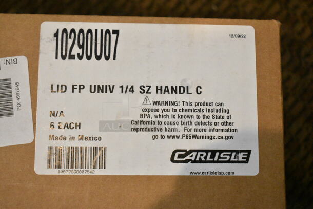 Metal 3 Tier Cart on Commercial Casters w/ Contents Including Poly Bins. (secondary dining room) - Image 6 of 10