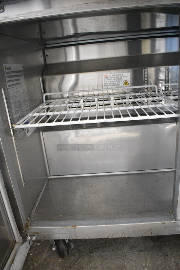 2022 Avantco 178SSUC48RHC Stainless Steel Commercial 2 Door Undercounter Cooler on Commercial Casters. 115 Volts, 1 Phase. Tested and Working! - Image 6 of 12