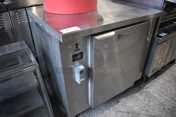 CustomCool Stainless Steel Commercial Single Door Undercounter Cooler. 36x31x36. Tested and Working! - Image 2 of 6